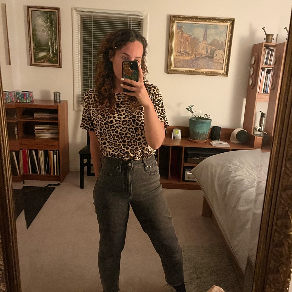 Velvet Leopard Top